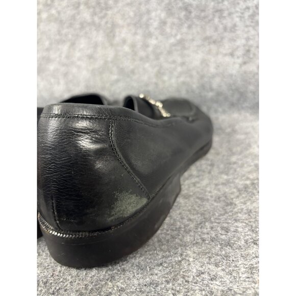 Bragano Shoes Mens Size 13‎ Black Leather Dress Bit Loafers Crafted Italy 06380 main image 5